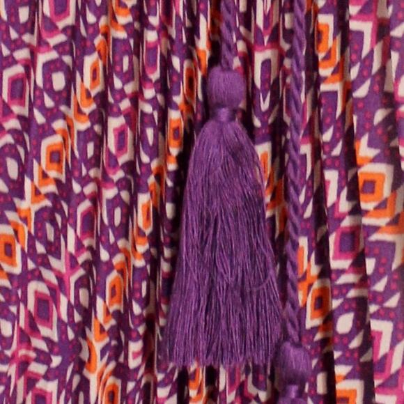 One World Boho Peasant Blouse With Tassels Size XL Live and Let Live - Picture 11 of 12
